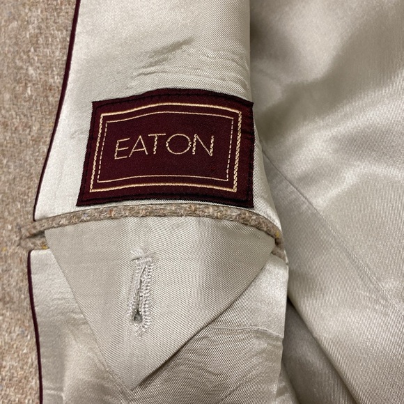 Vintage EATON Wool / Linen Men’s Blazer - Picture 7 of 8